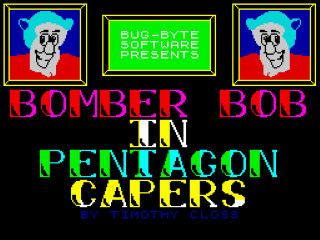 Bomber title screen for ZX Spectrum